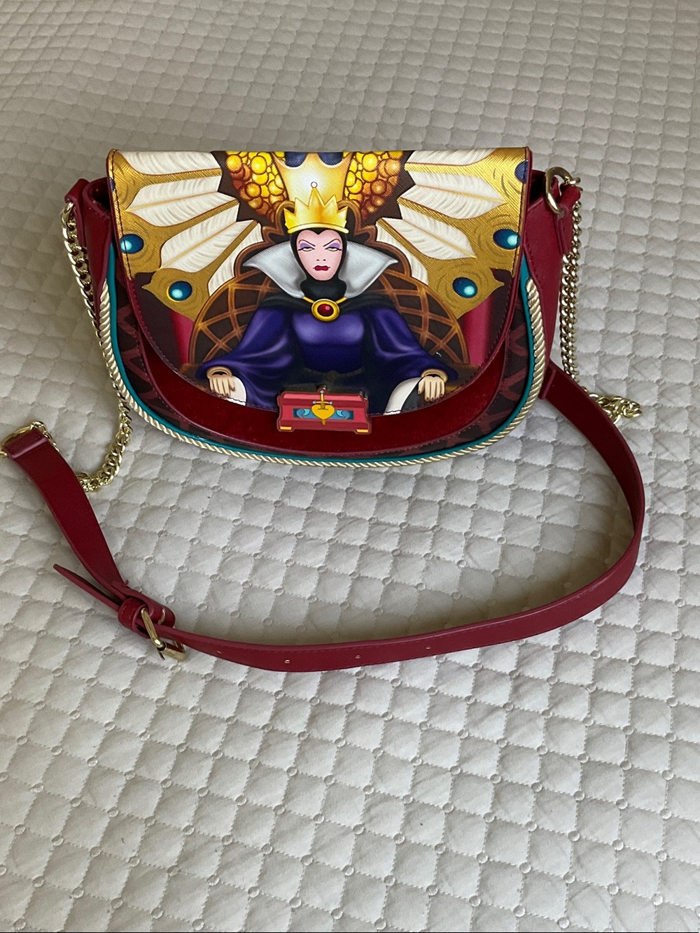 Loungefly Disney Snow White and the Seven Dwarfs Evil Queen Crossbody Bag